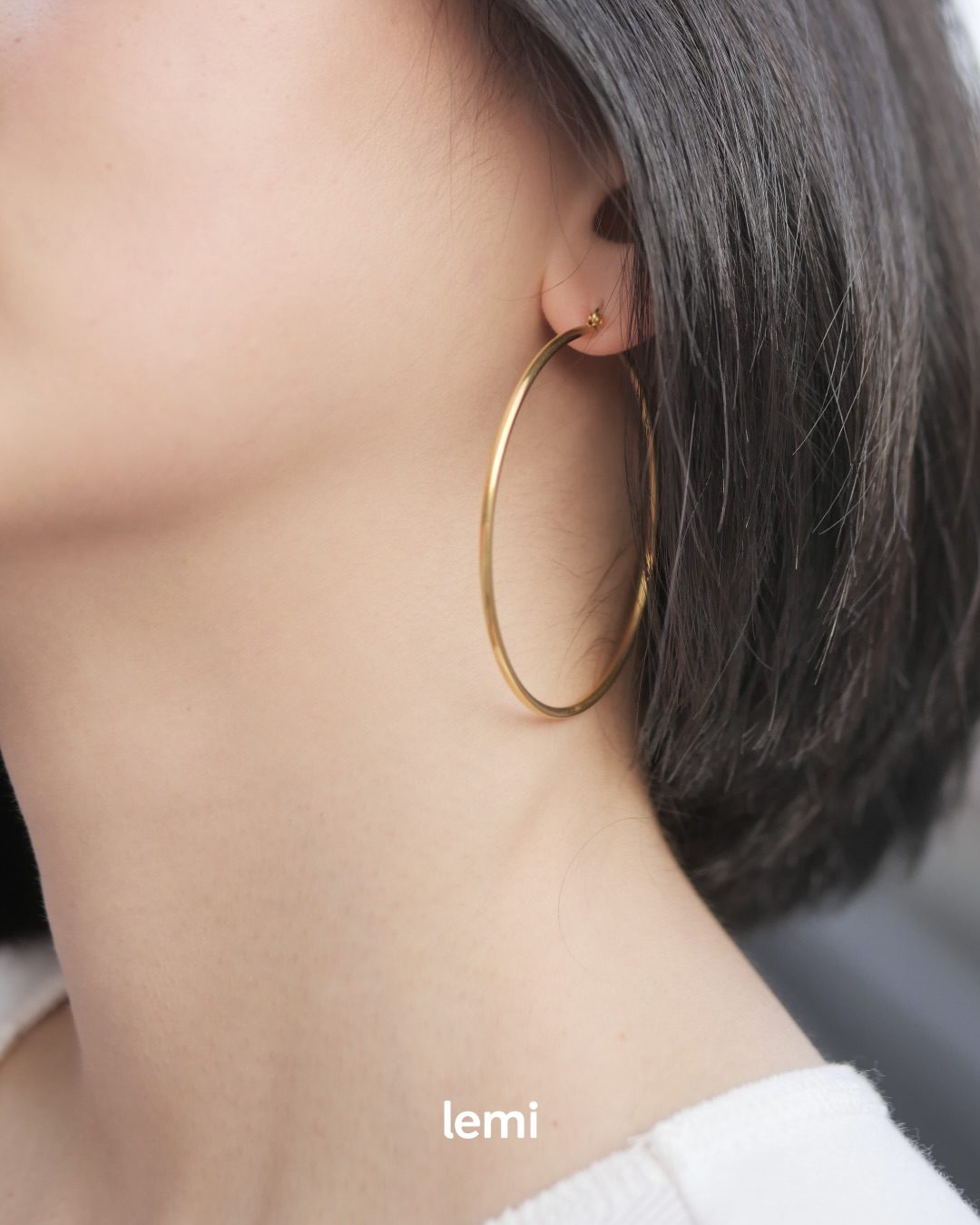 Lemi earrings, as worn