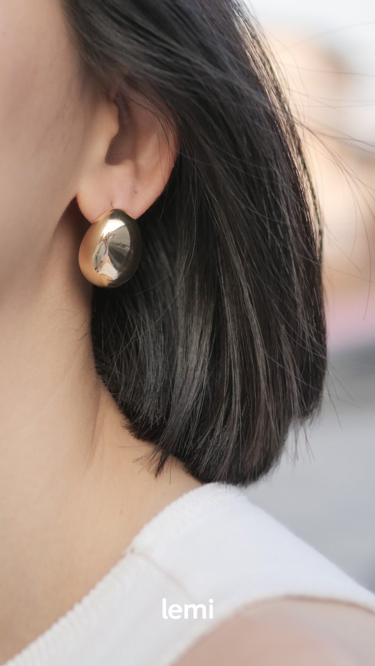 Lemi earrings, as worn