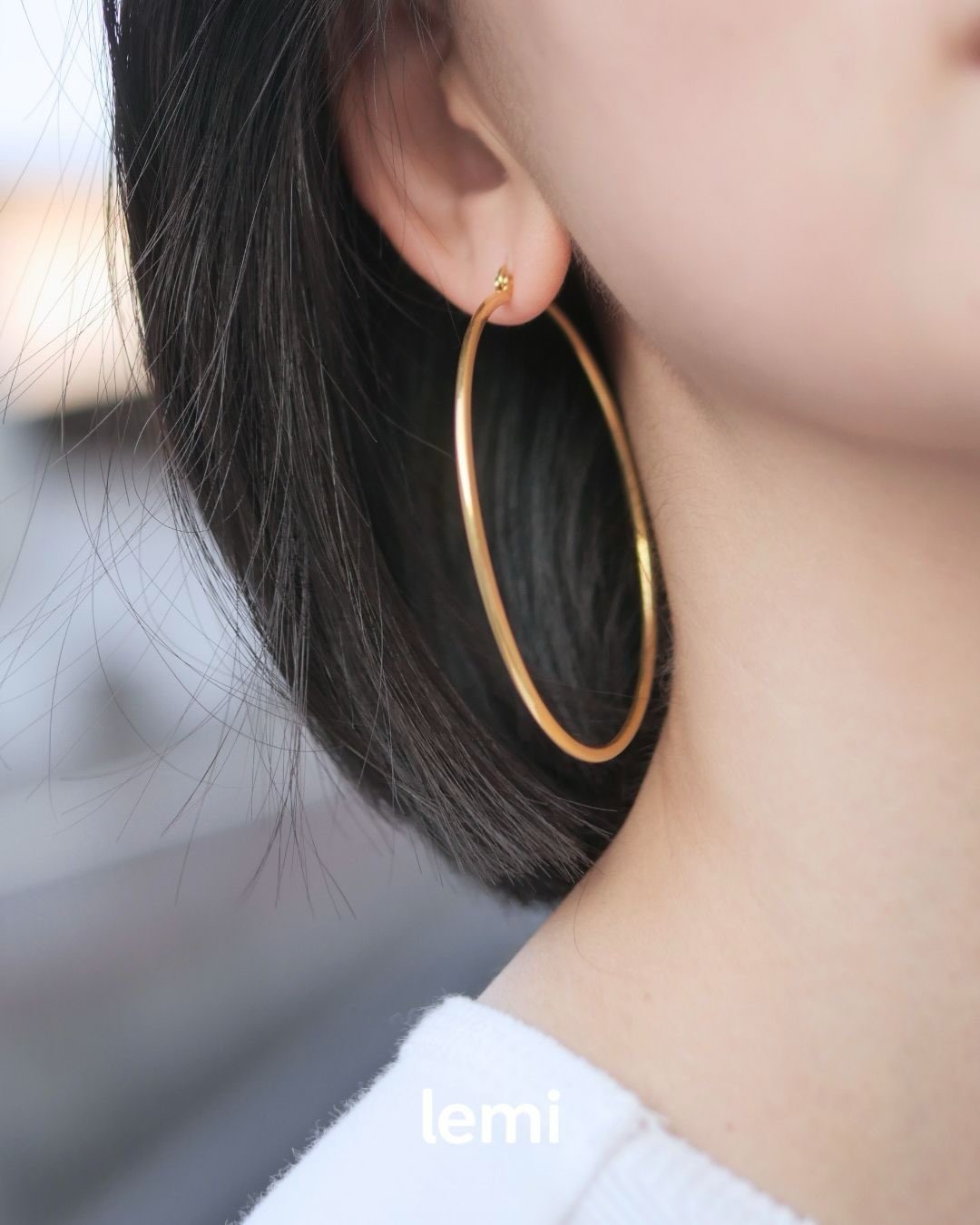 Lemi earrings, as worn
