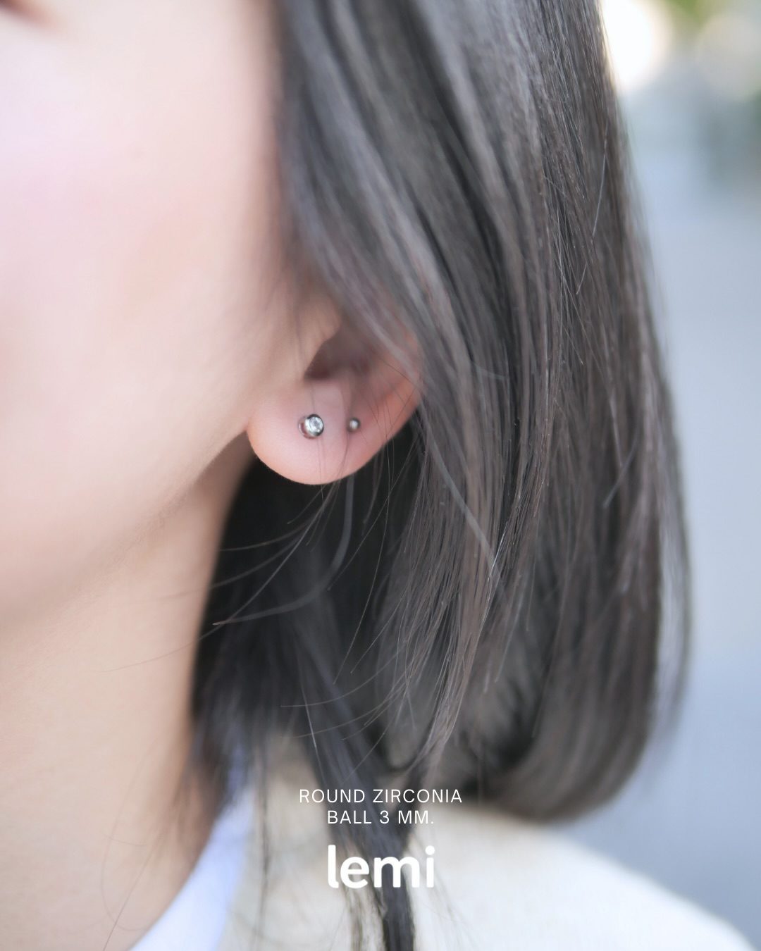 Lemi earrings, as worn